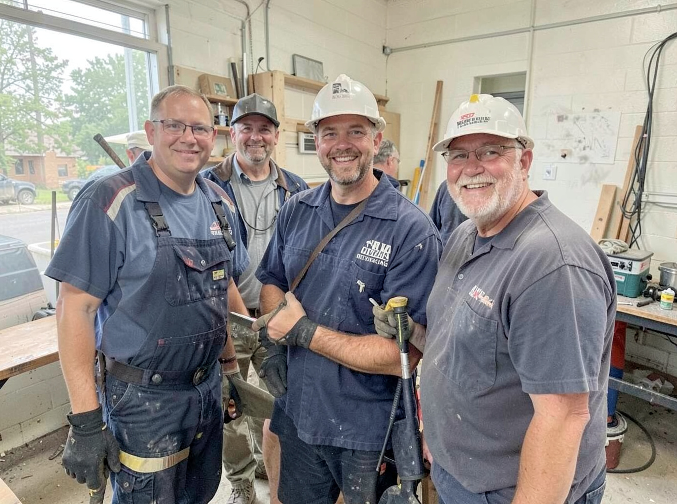 The Westfield Roof & Leak Pros team at work in Westfield