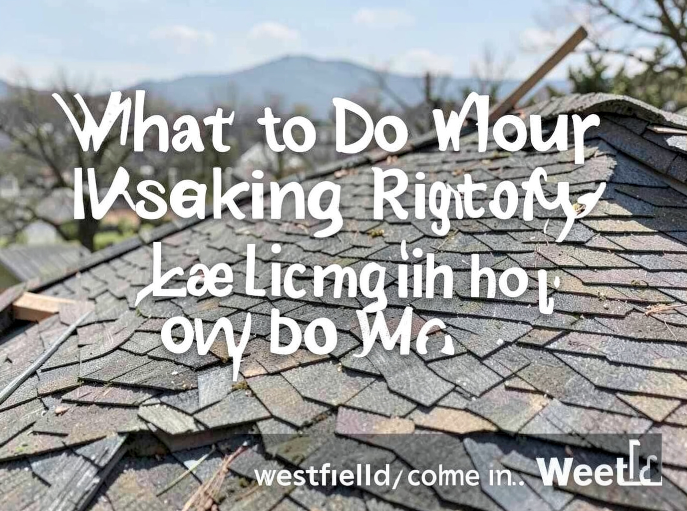 What to Do When Your Roof Is Leaking Right Now